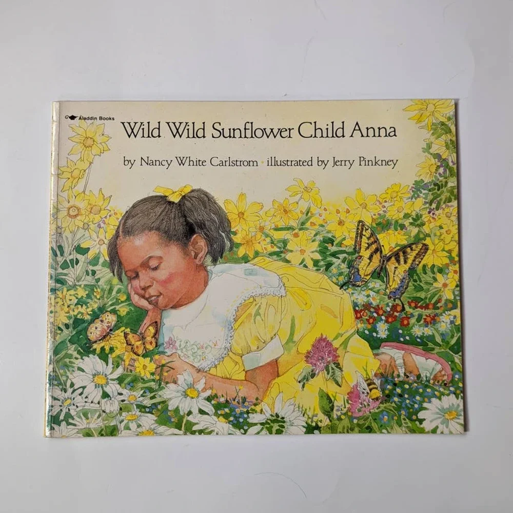 Wild Wild Sunflower Child Anna (1991) by Nancy Carlstrom Vintage Softcover‎ Book